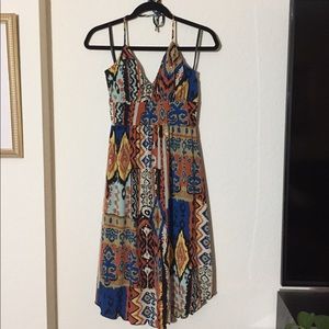 New✨ Neck Tie Geometric Dress!